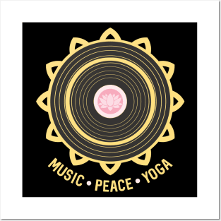 Music Peace Yoga Posters and Art